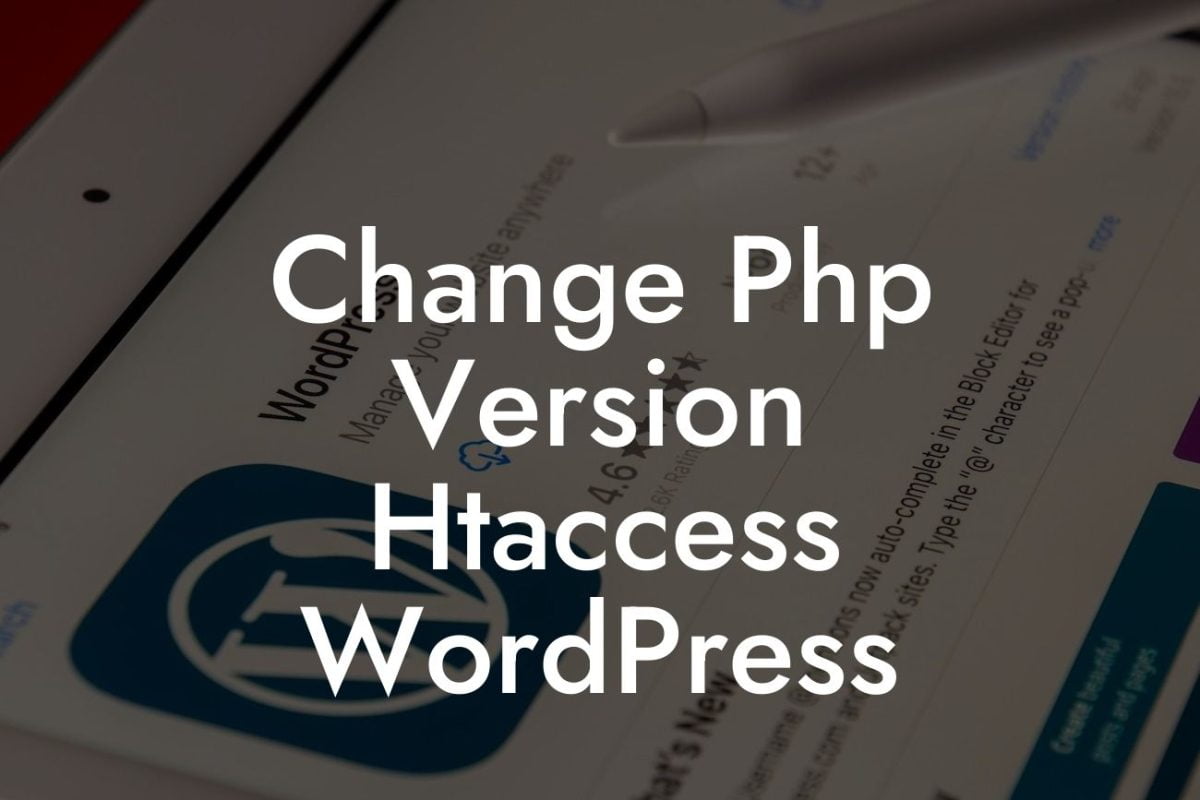 Change Php Version Htaccess WordPress