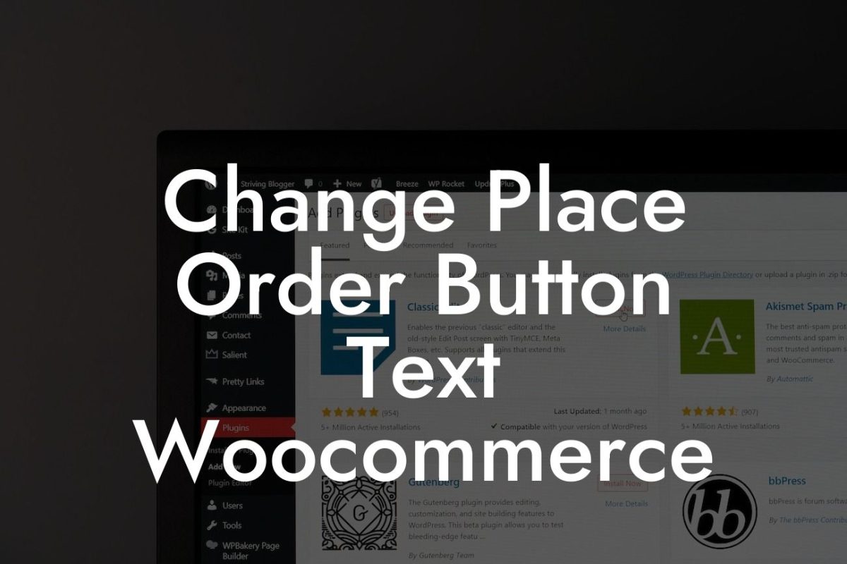 Change Place Order Button Text Woocommerce