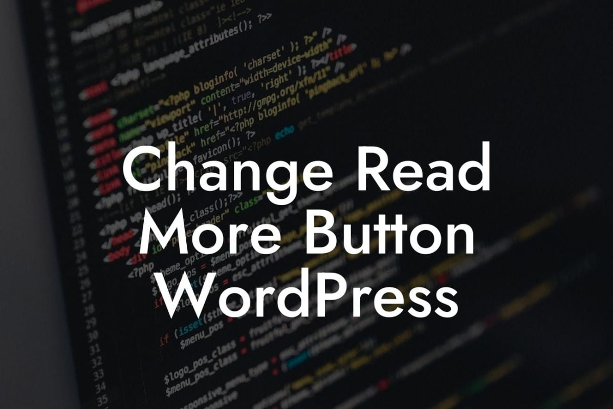 Change Read More Button WordPress