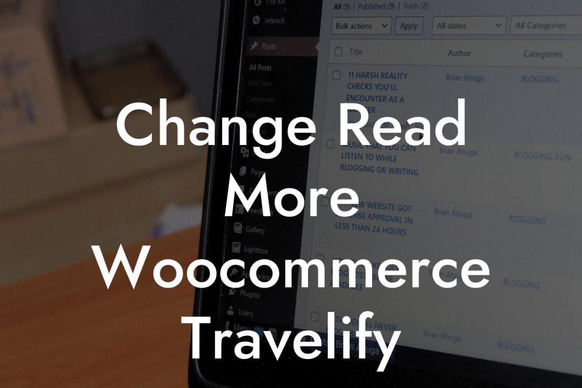 Change Read More Woocommerce Travelify