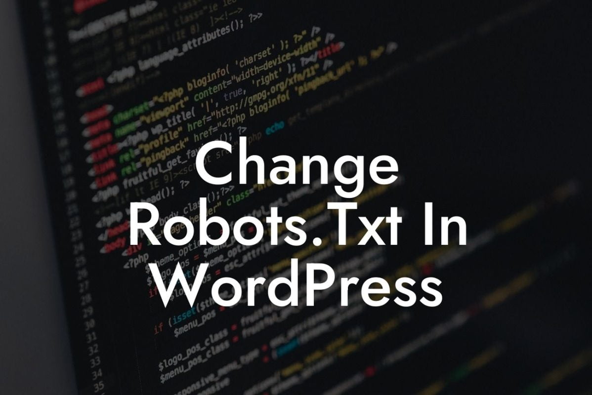 Change Robots.Txt In WordPress