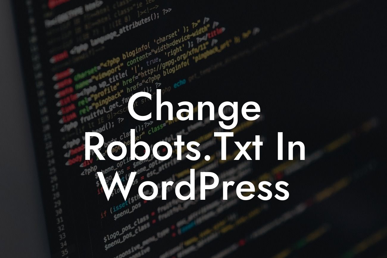 Change Robots.Txt In WordPress