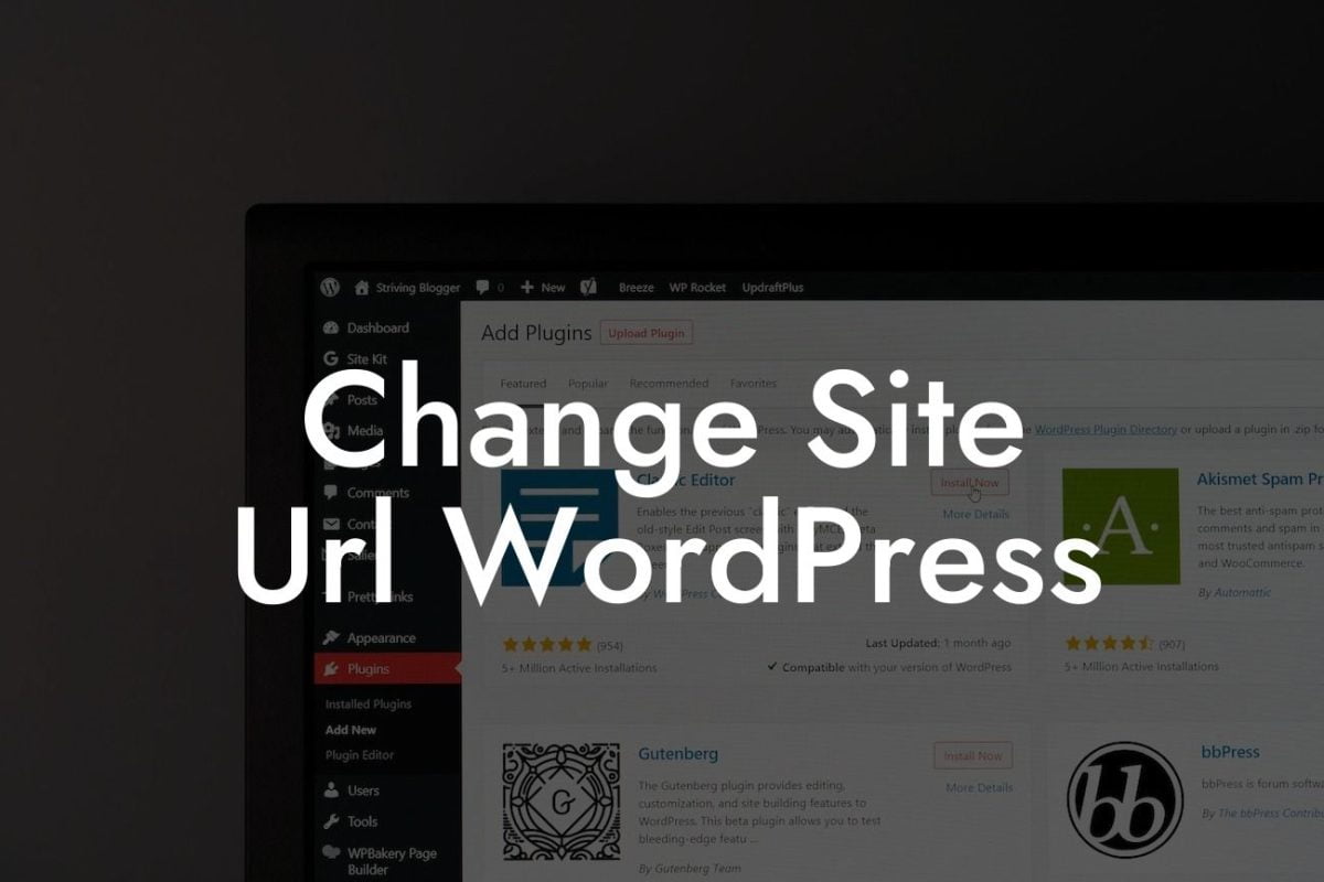 Change Site Url WordPress