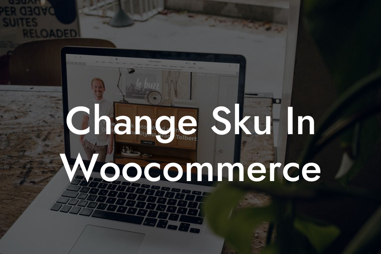 Change Sku In Woocommerce