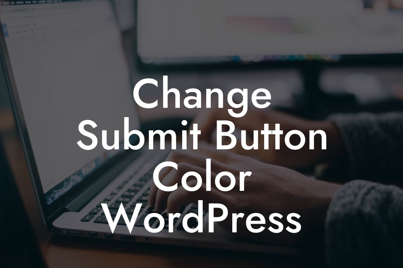 Change Submit Button Color WordPress