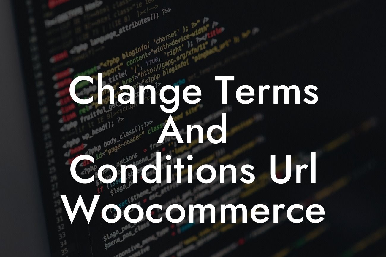 Change Terms And Conditions Url Woocommerce