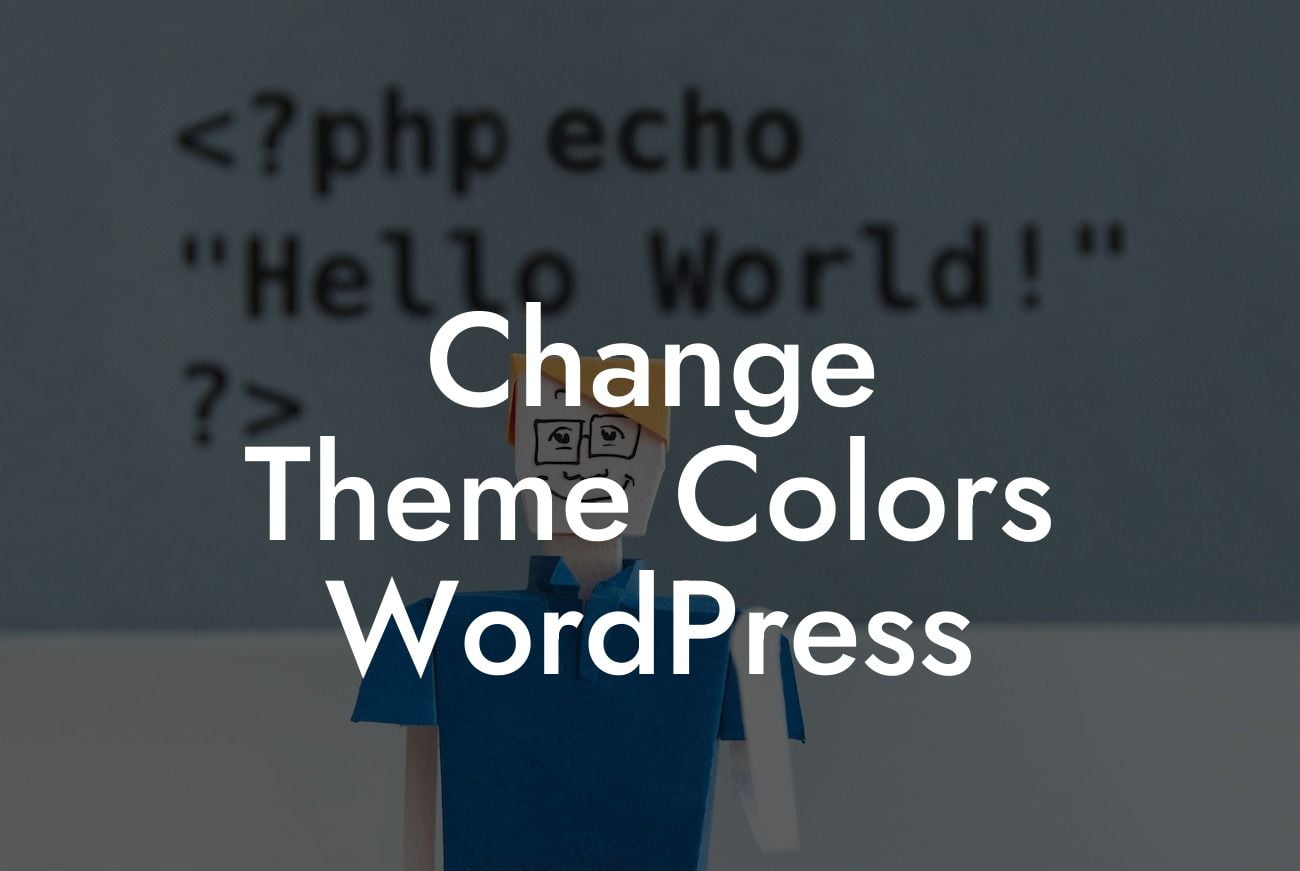 Change Theme Colors WordPress