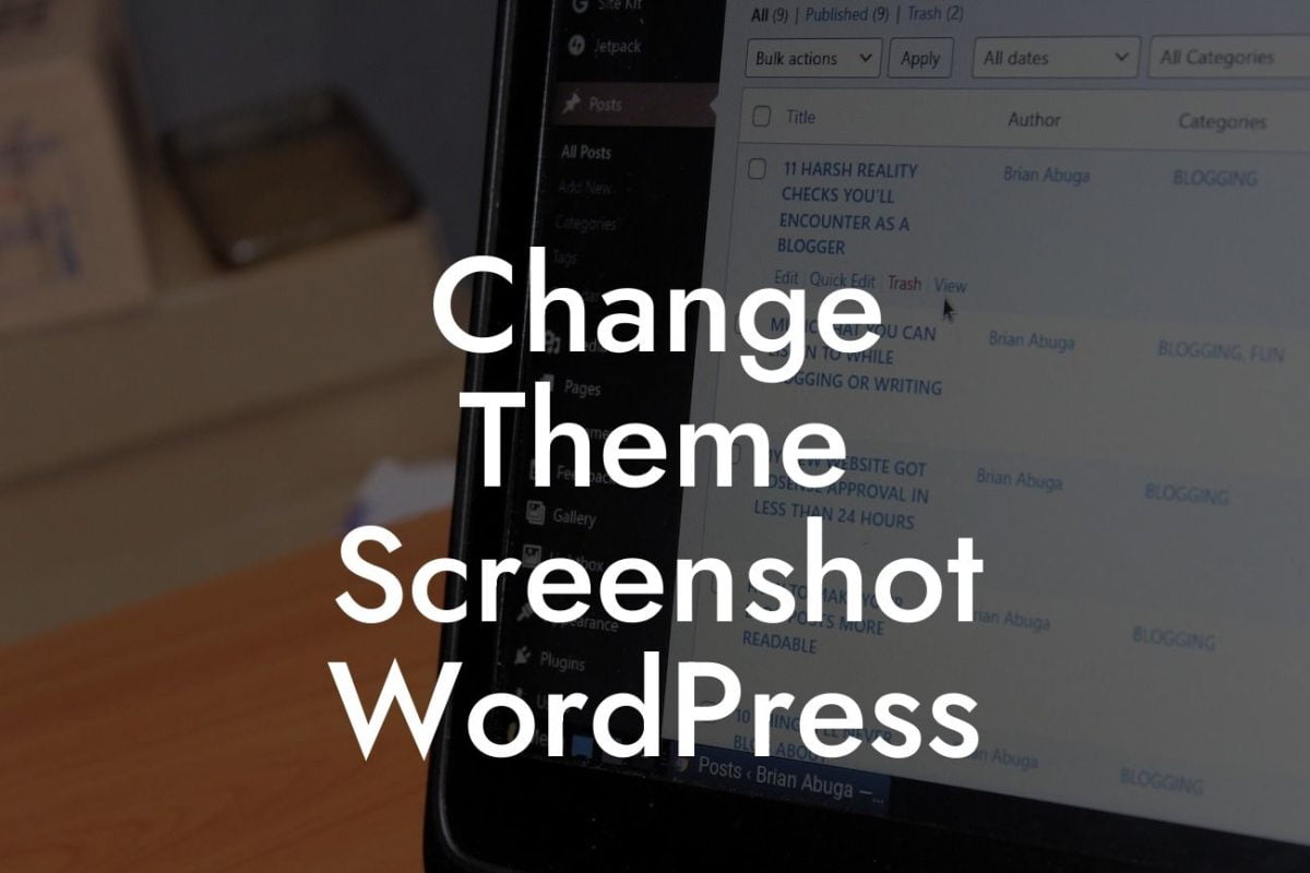 Change Theme Screenshot WordPress