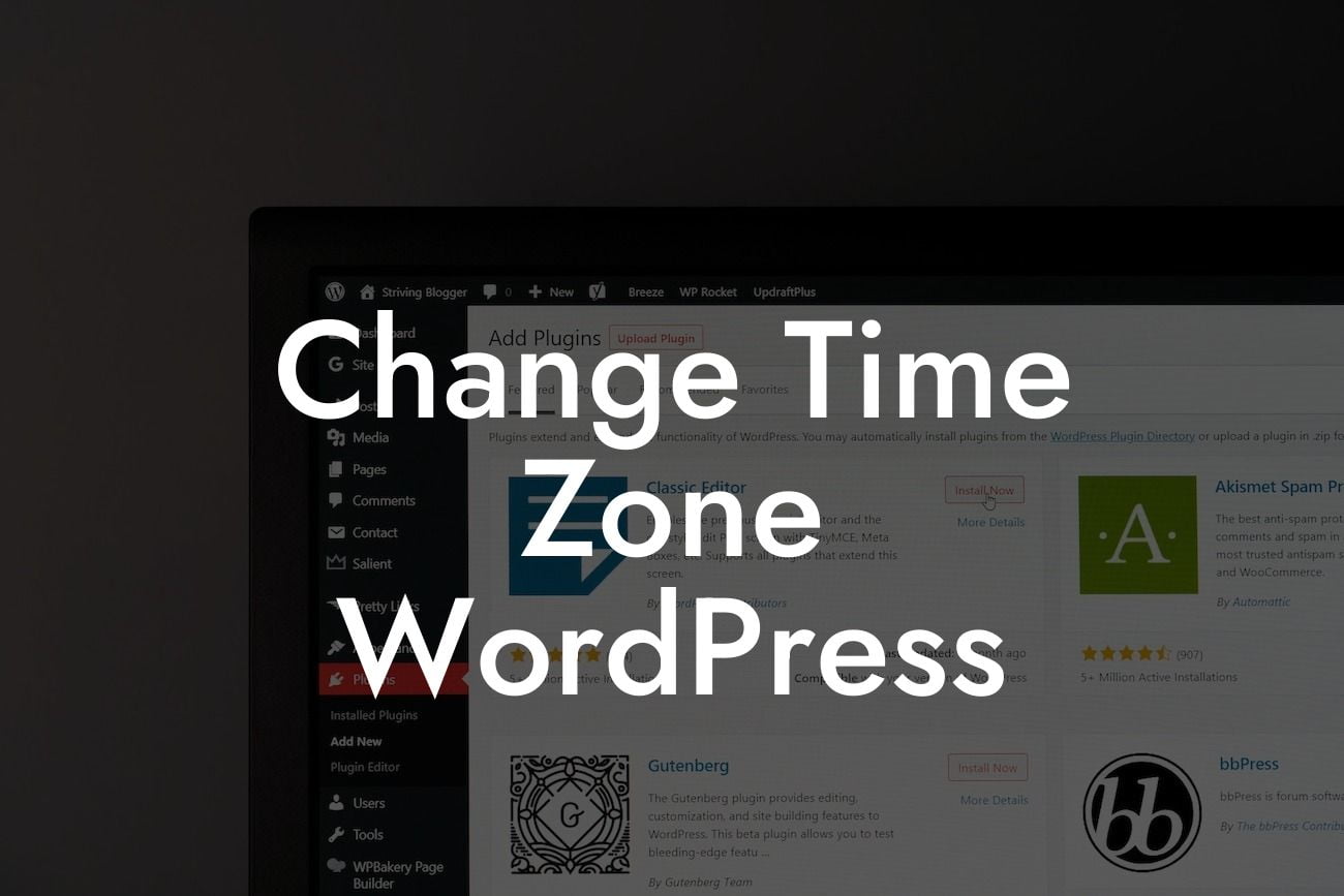 Change Time Zone WordPress