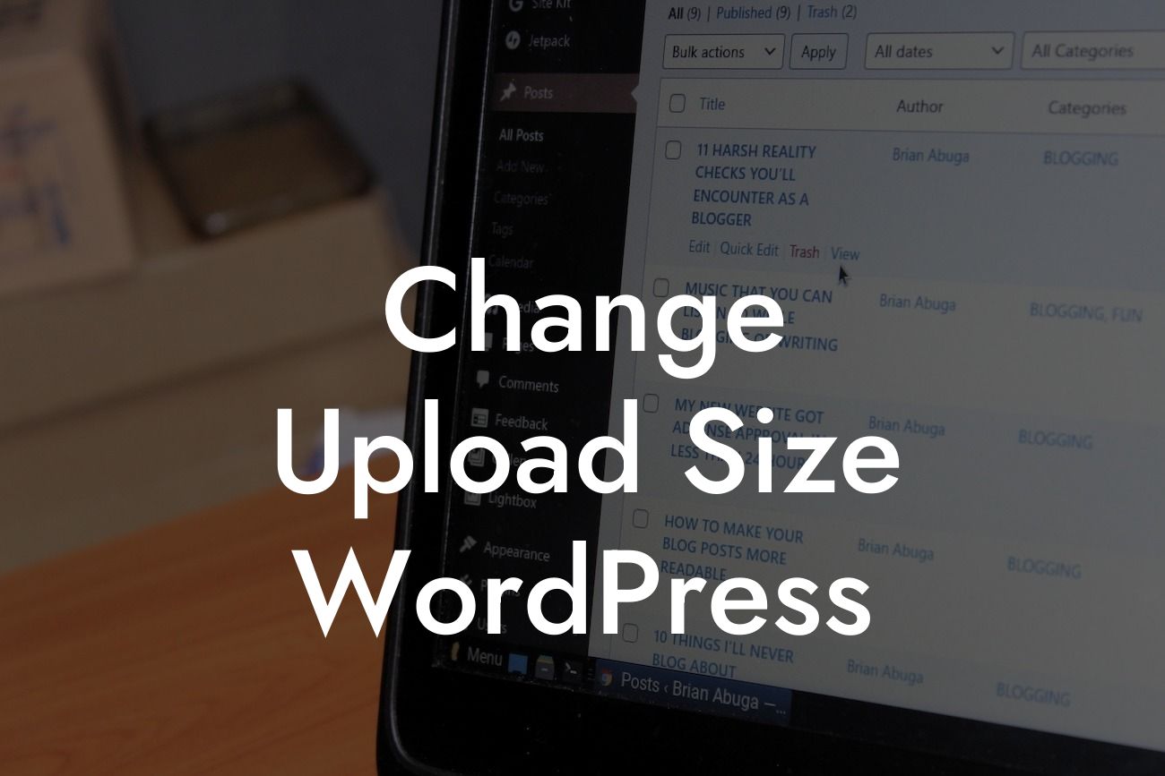 Change Upload Size WordPress