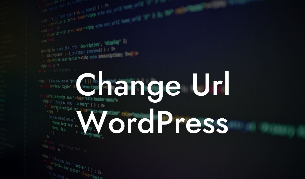 Change Url WordPress