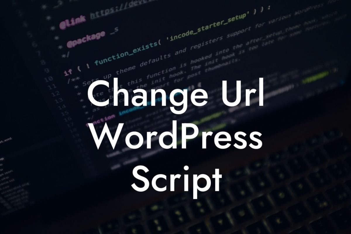 Change Url WordPress Script