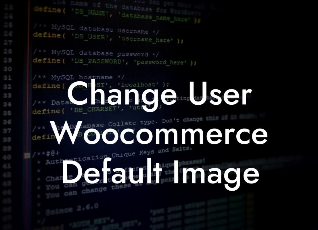 Change User Woocommerce Default Image