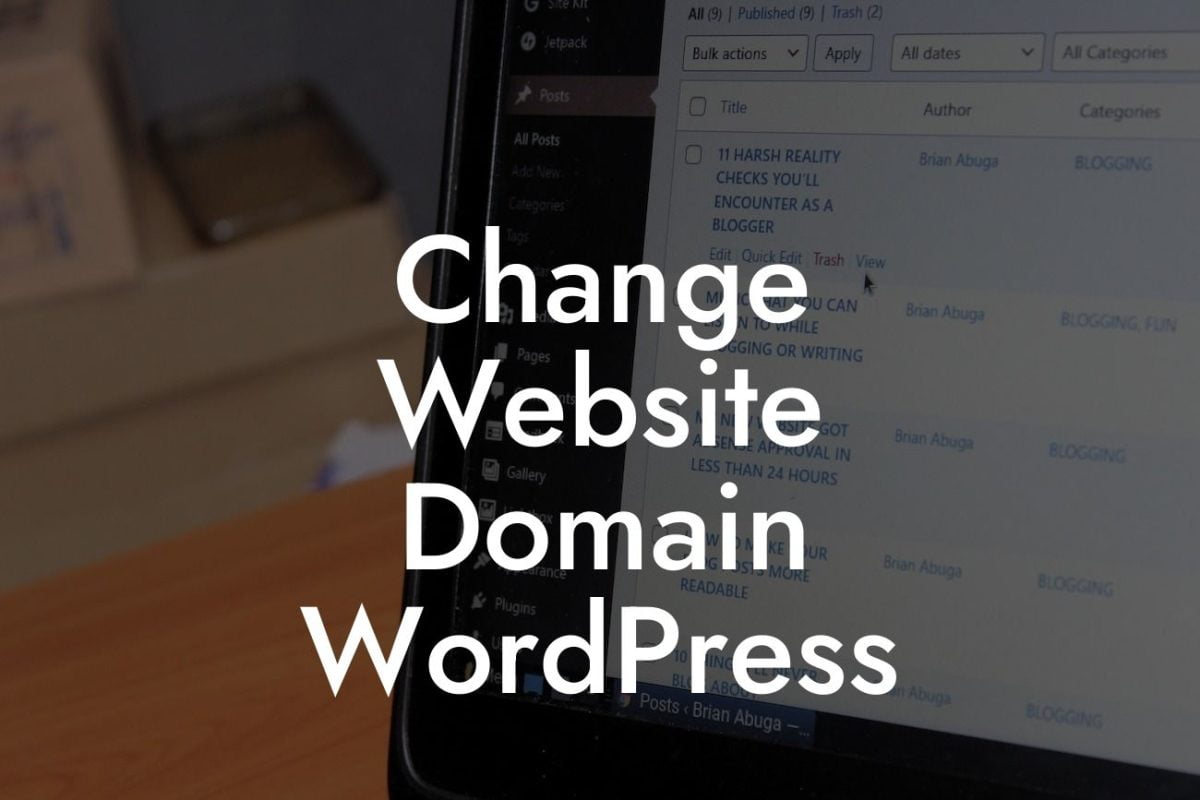 Change Website Domain WordPress