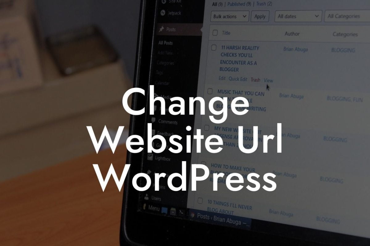 Change Website Url WordPress