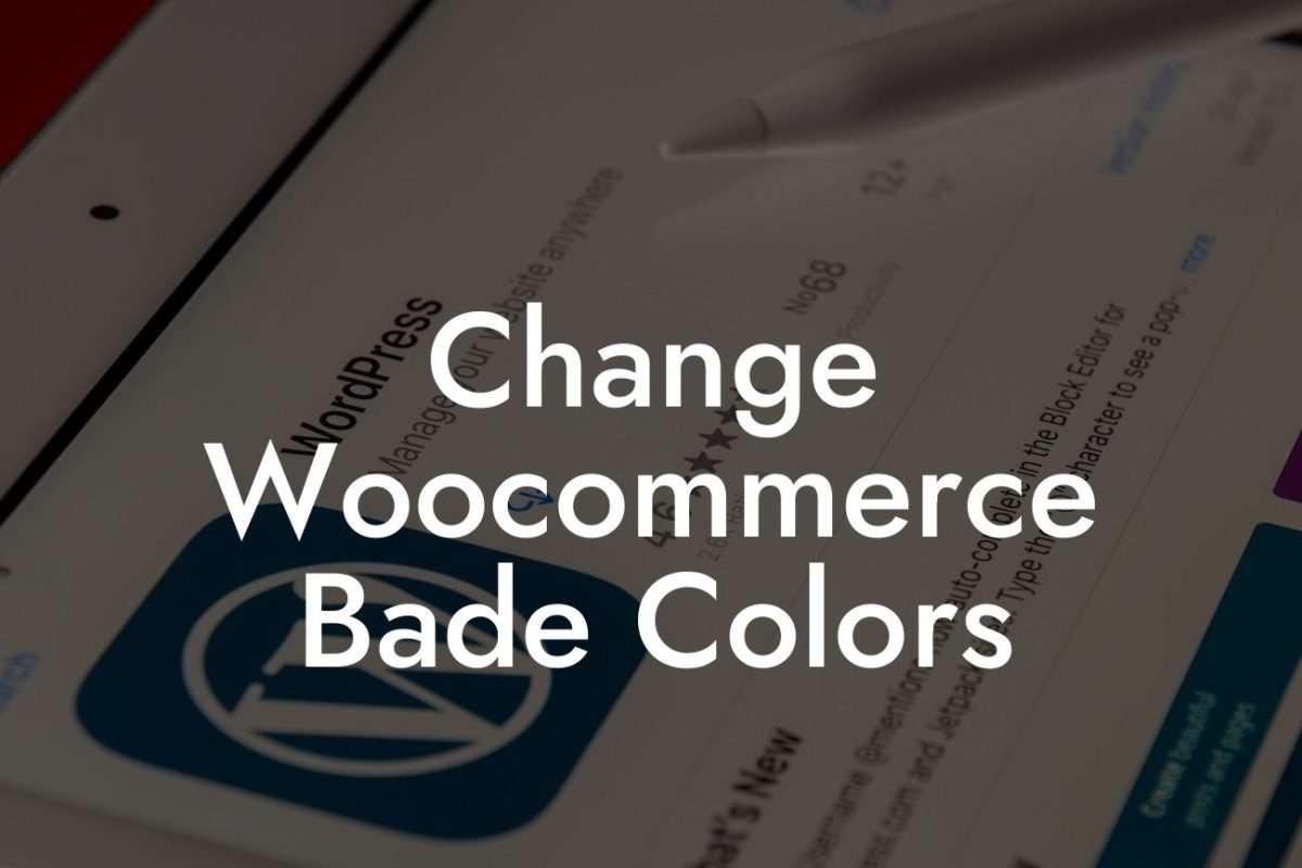 Change Woocommerce Bade Colors