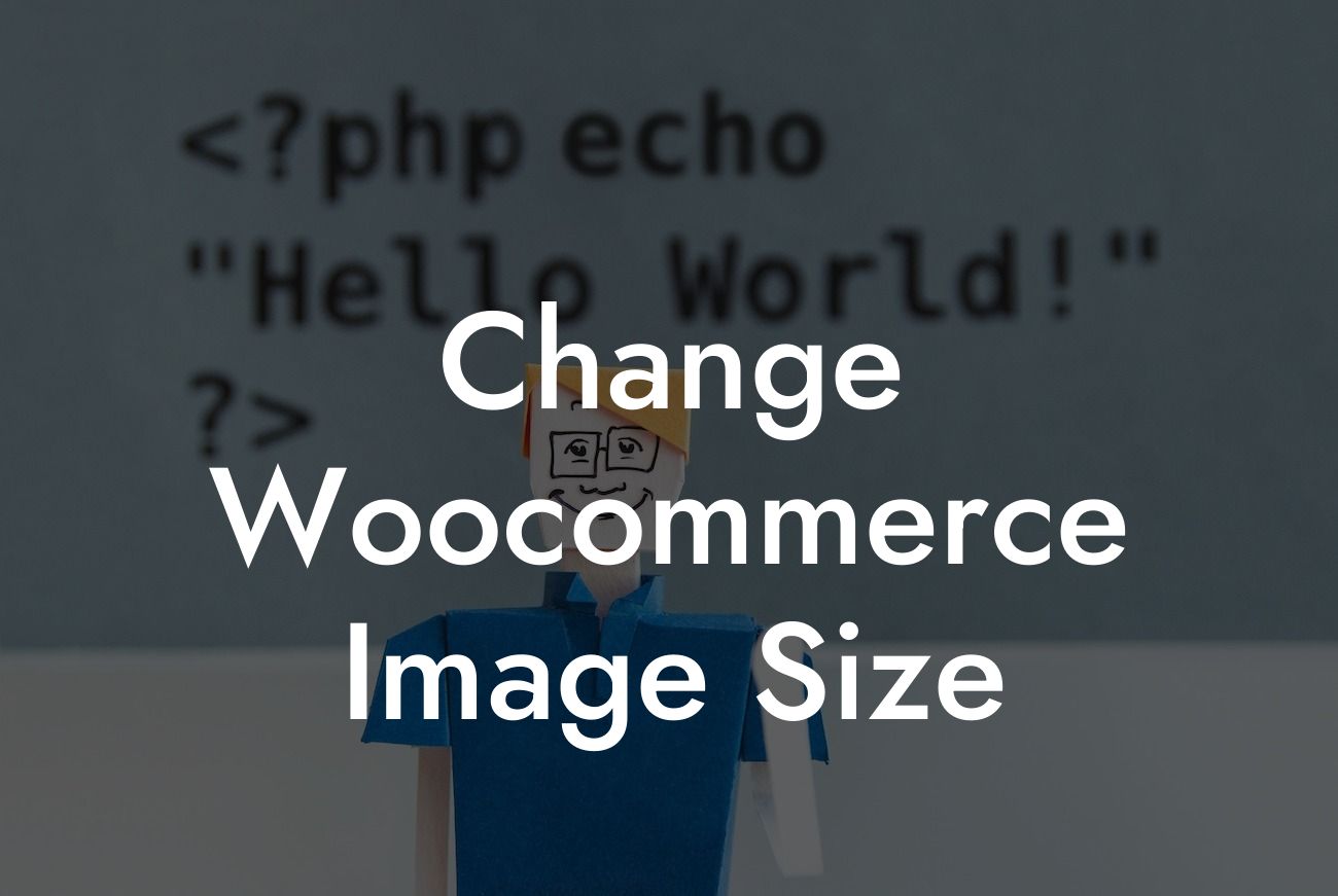 Change Woocommerce Image Size