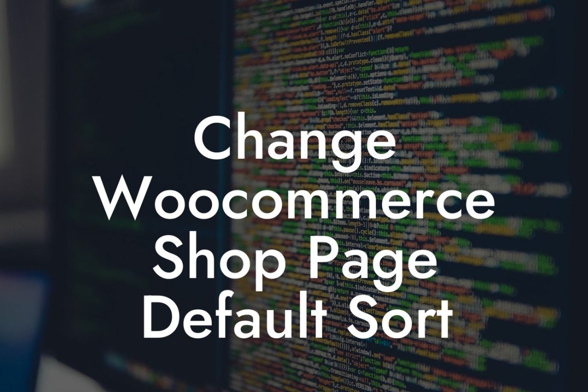 Change Woocommerce Shop Page Default Sort