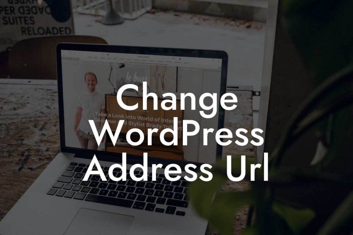 Change WordPress Address Url