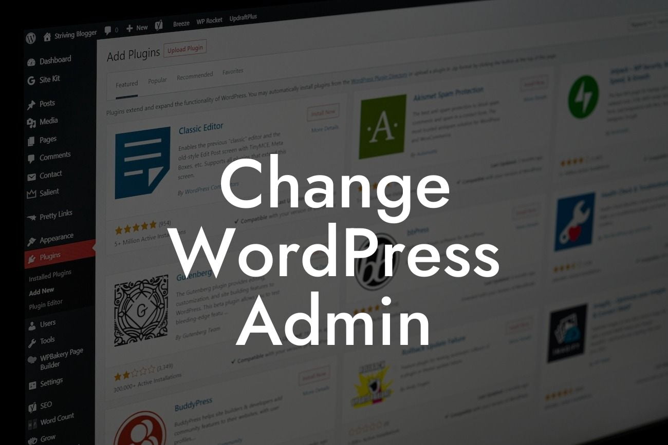 Change WordPress Admin