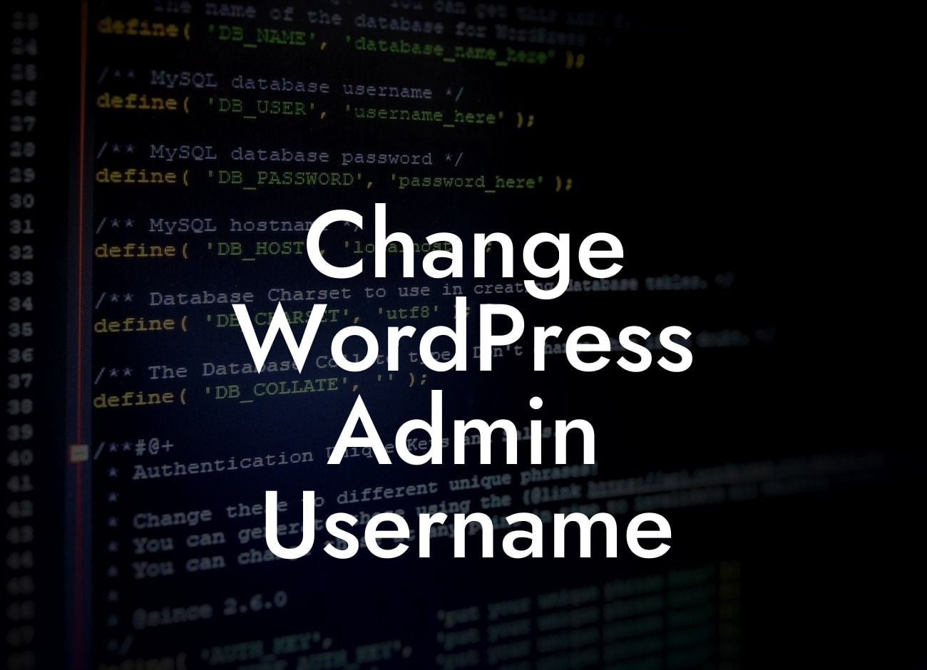 Change WordPress Admin Username