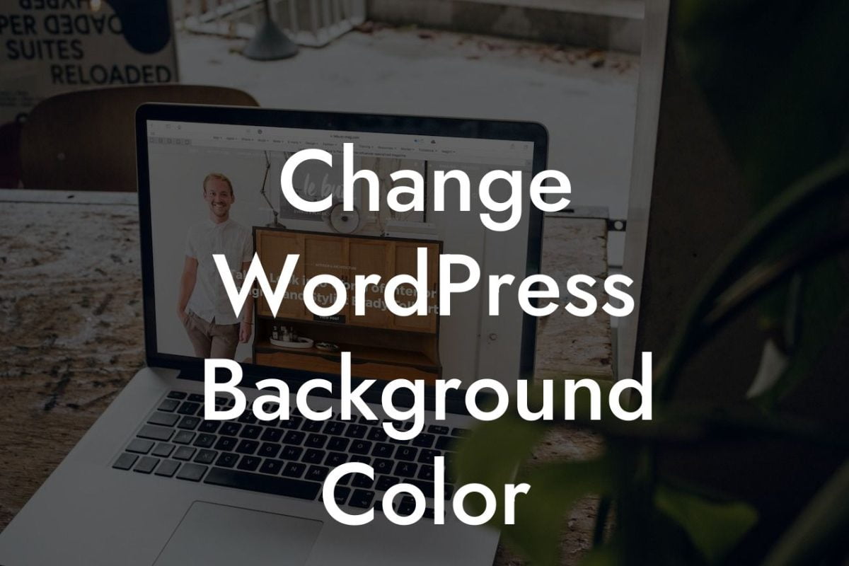 Change WordPress Background Color