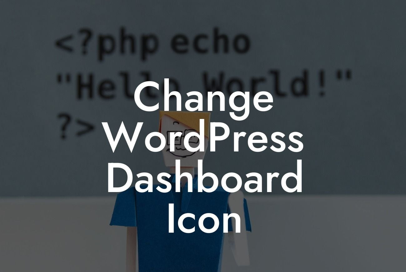 Change WordPress Dashboard Icon