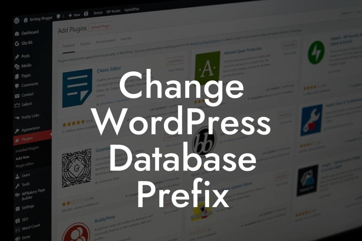 Change WordPress Database Prefix