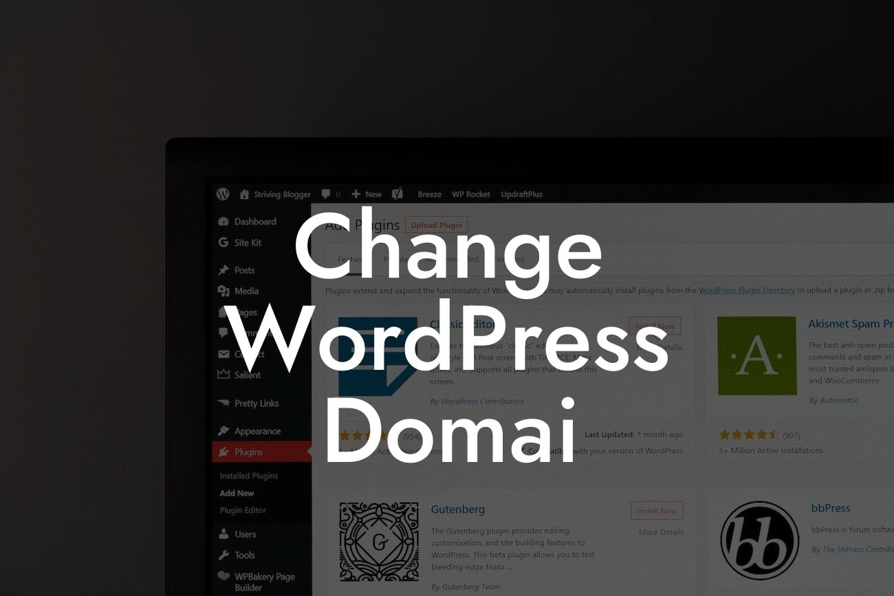 Change WordPress Domai