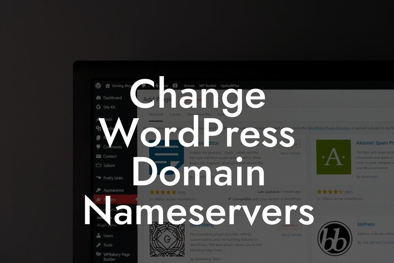 Change WordPress Domain Nameservers