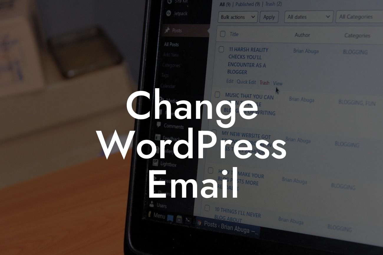 Change WordPress Email