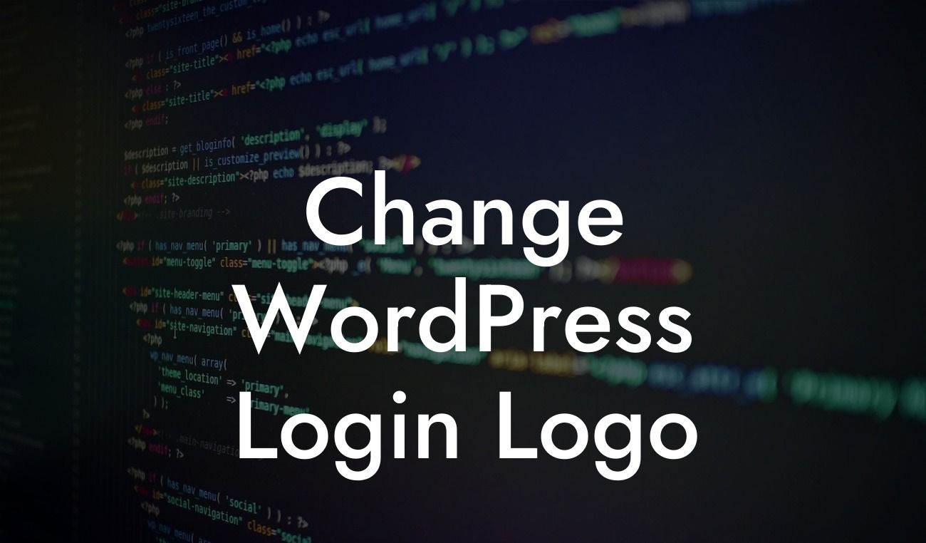 Change WordPress Login Logo