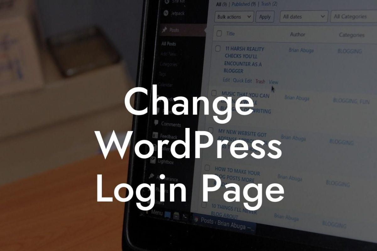 Change WordPress Login Page