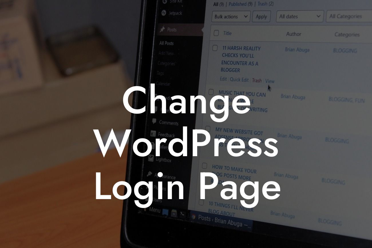 Change WordPress Login Page