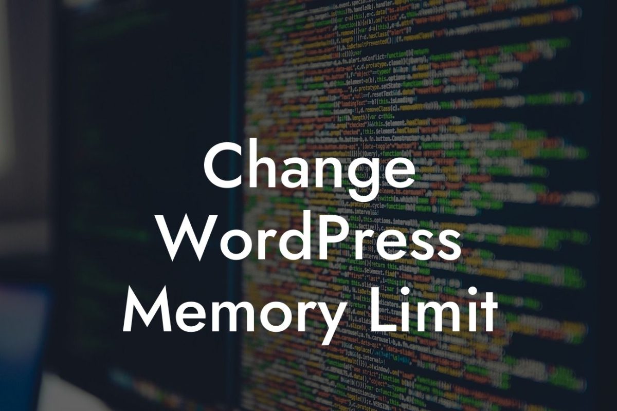 Change WordPress Memory Limit