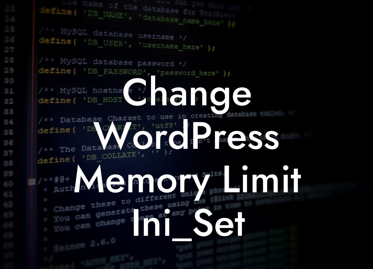 Change WordPress Memory Limit Ini_Set