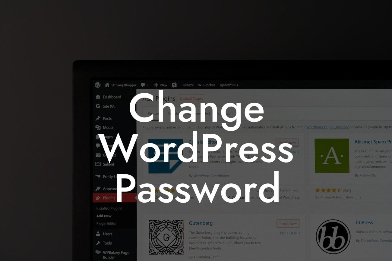 Change WordPress Password