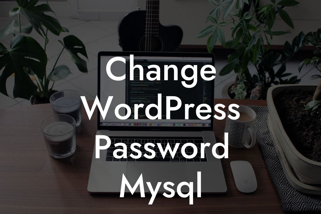 Change WordPress Password Mysql