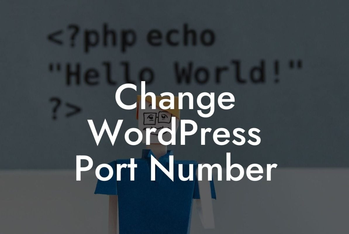 Change WordPress Port Number