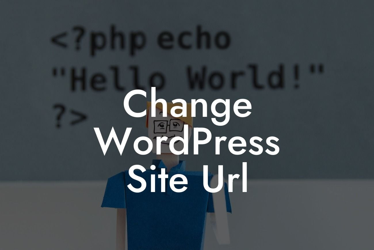 Change WordPress Site Url