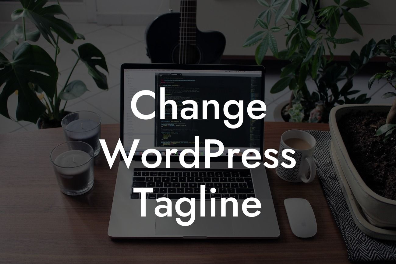 Change WordPress Tagline