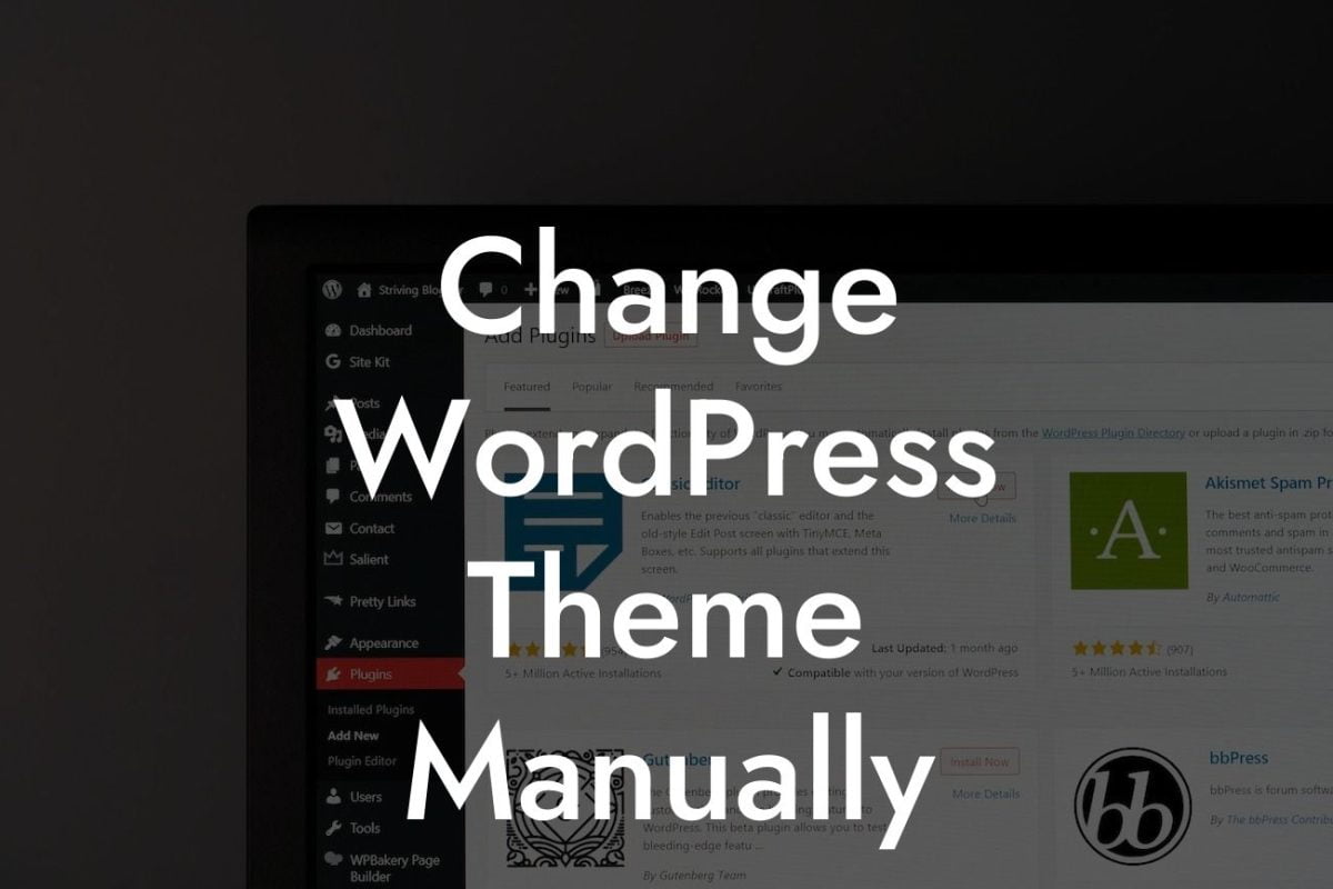 Change WordPress Theme Manually