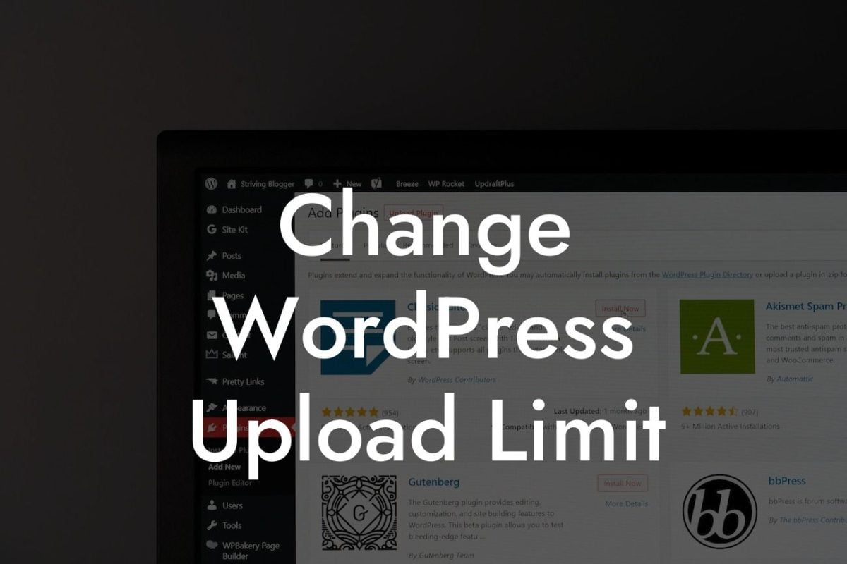 Change WordPress Upload Limit