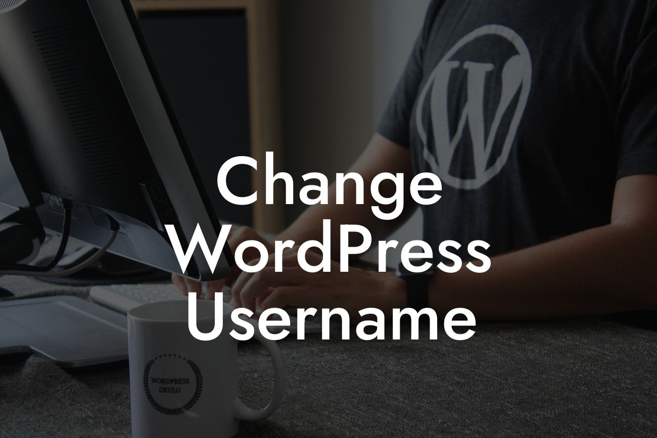 Change WordPress Username