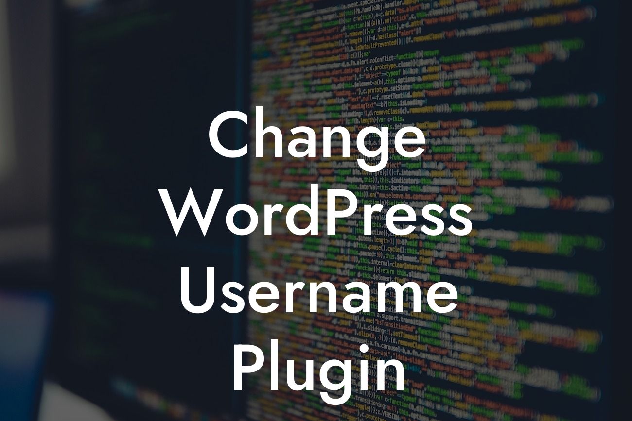 Change WordPress Username Plugin