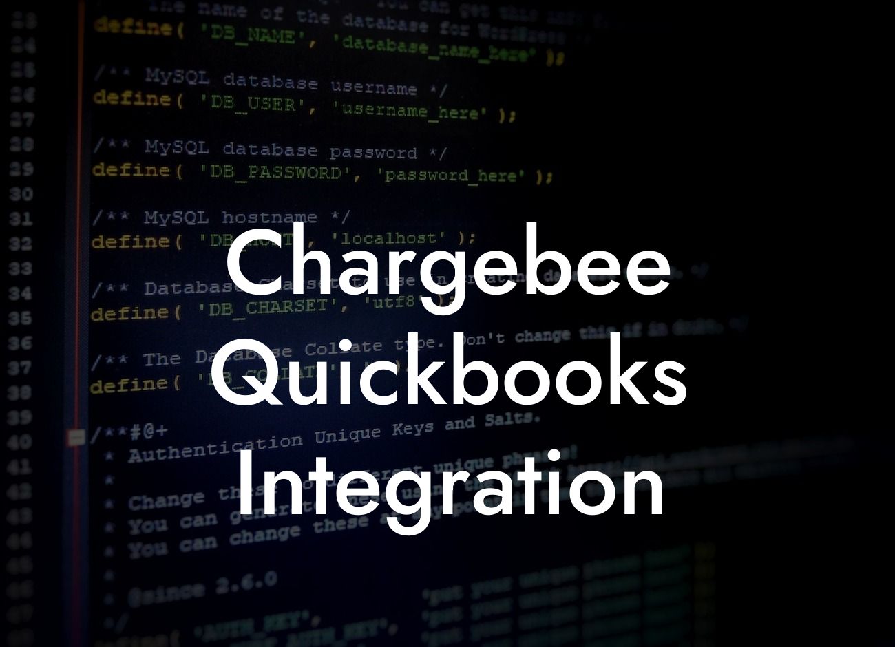 Chargebee Quickbooks Integration