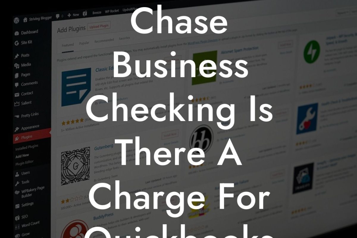 Chase Business Checking Is There A Charge For Quickbooks Integration