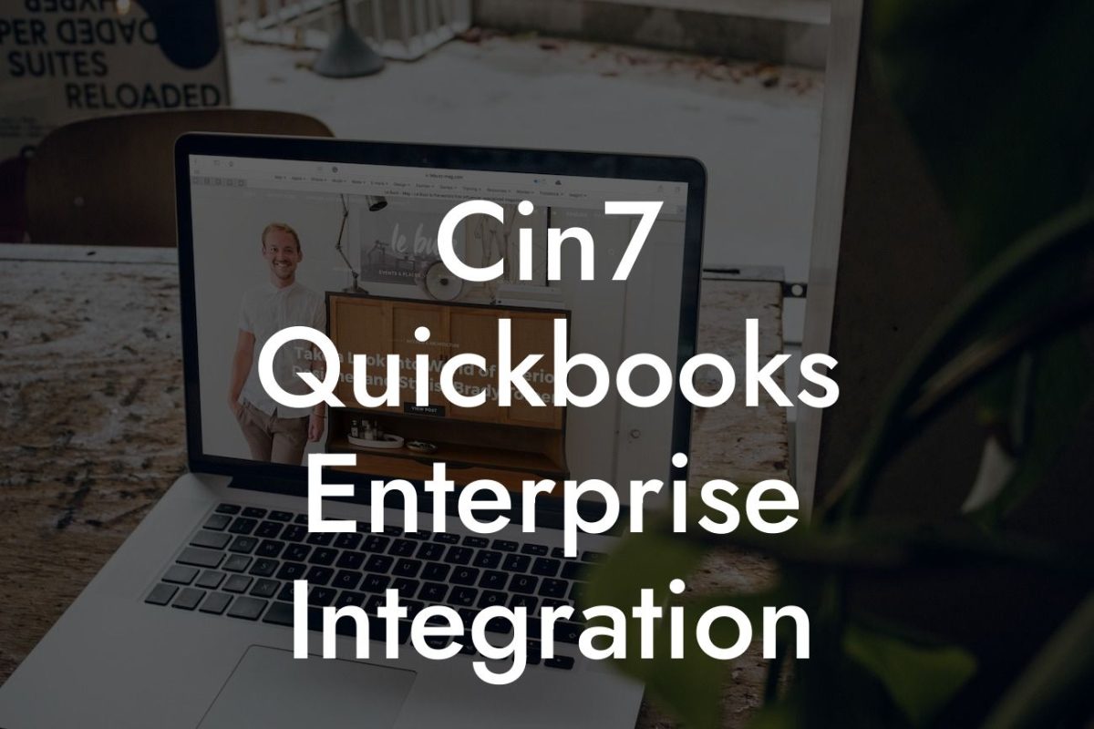 Cin7 Quickbooks Enterprise Integration