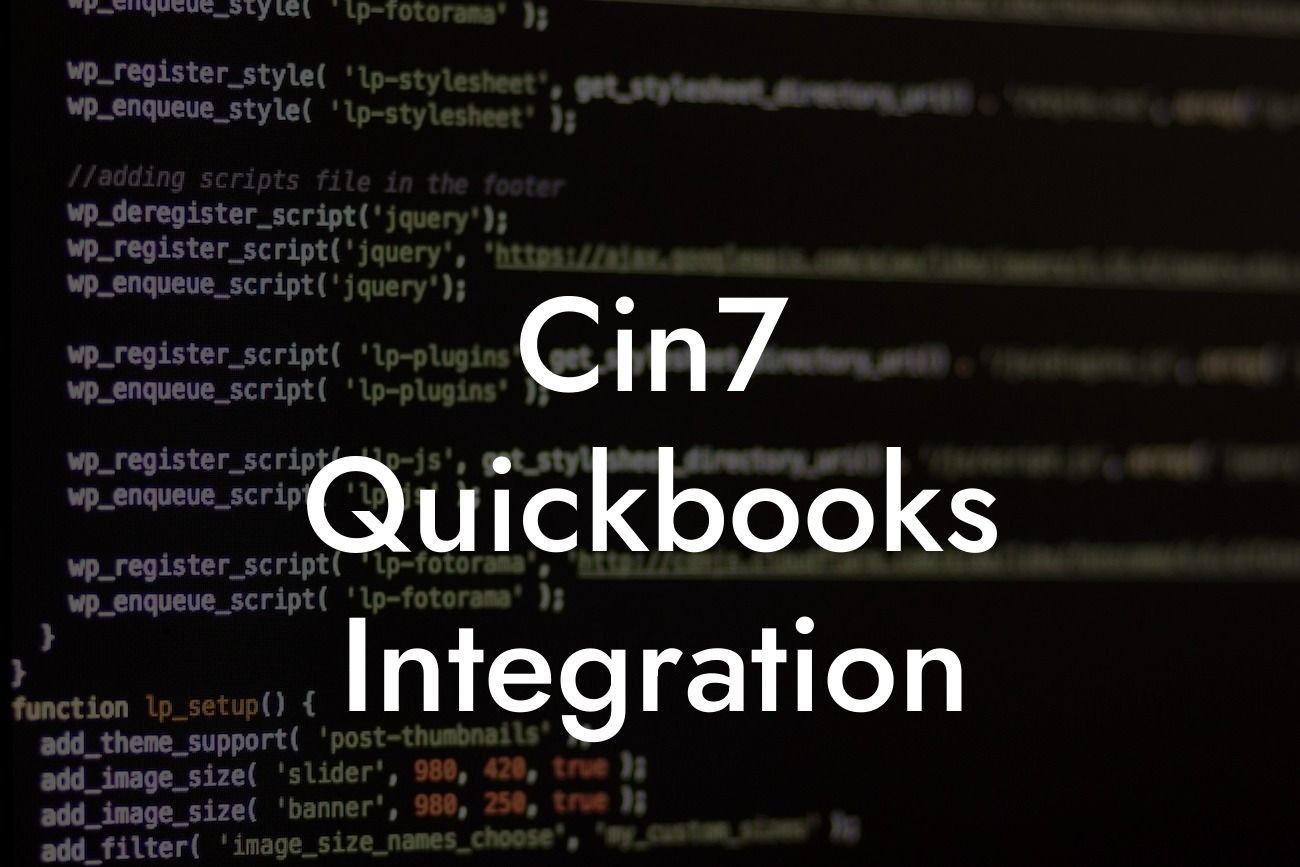 Cin7 Quickbooks Integration