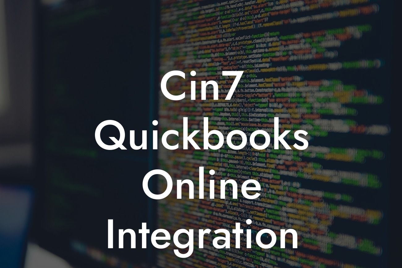 Cin7 Quickbooks Online Integration